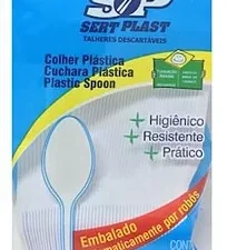 Colher refeição c/ 50un - sert plast