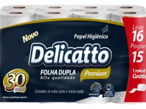 Papel higienico - delicatto pct com 12un de 30m